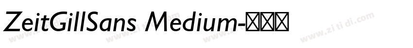 ZeitGillSans Medium字体转换